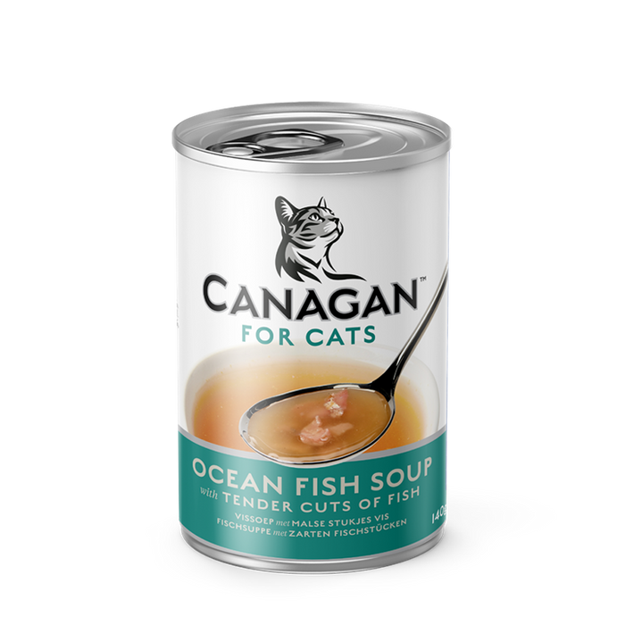Canagan Ocean Fish Soup – sopa para gatos 140 g – embalagem
