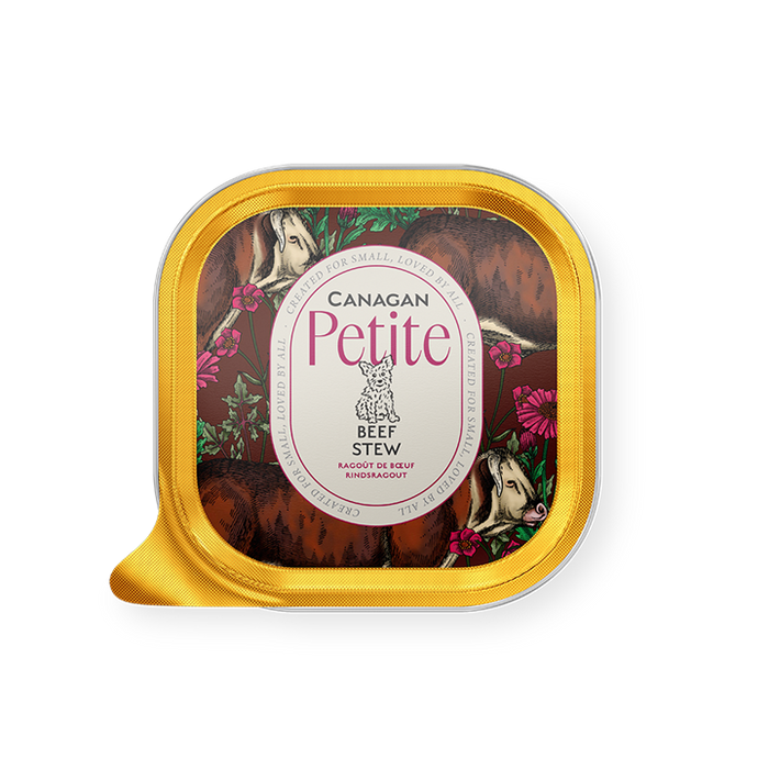 Canagan Petite Beef Stew – patê para cães pequenos 100 g – embalagem