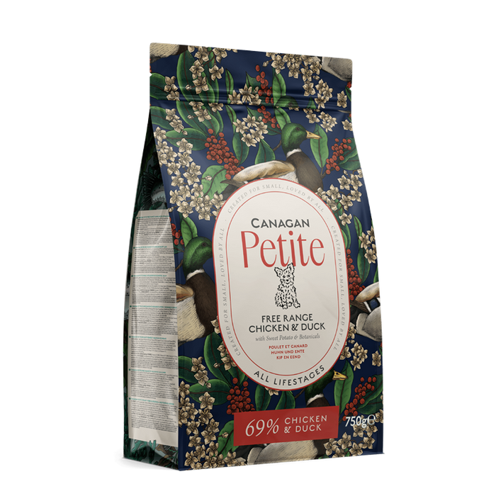 Canagan Petite Chicken & Duck – ração seca para cães de raças pequenas – embalagem