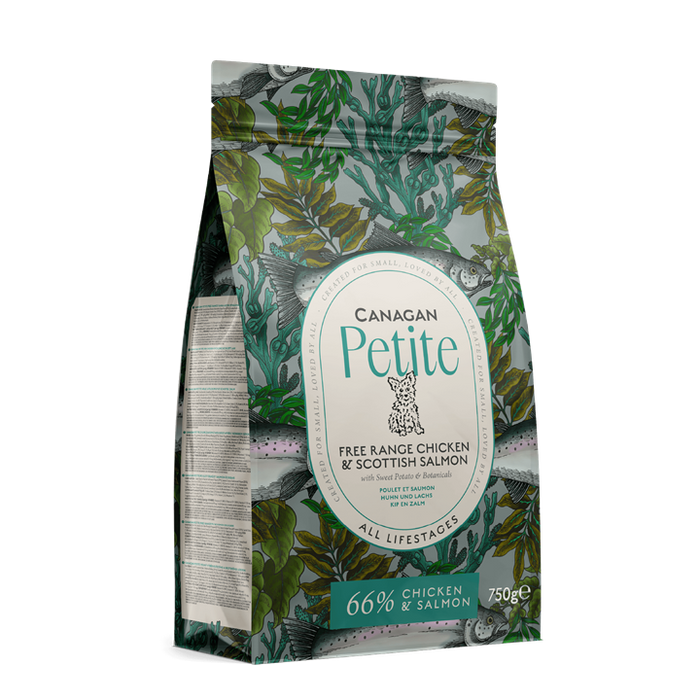 Canagan Petite Chicken & Salmon – ração seca para cães de raças pequenas – embalagem