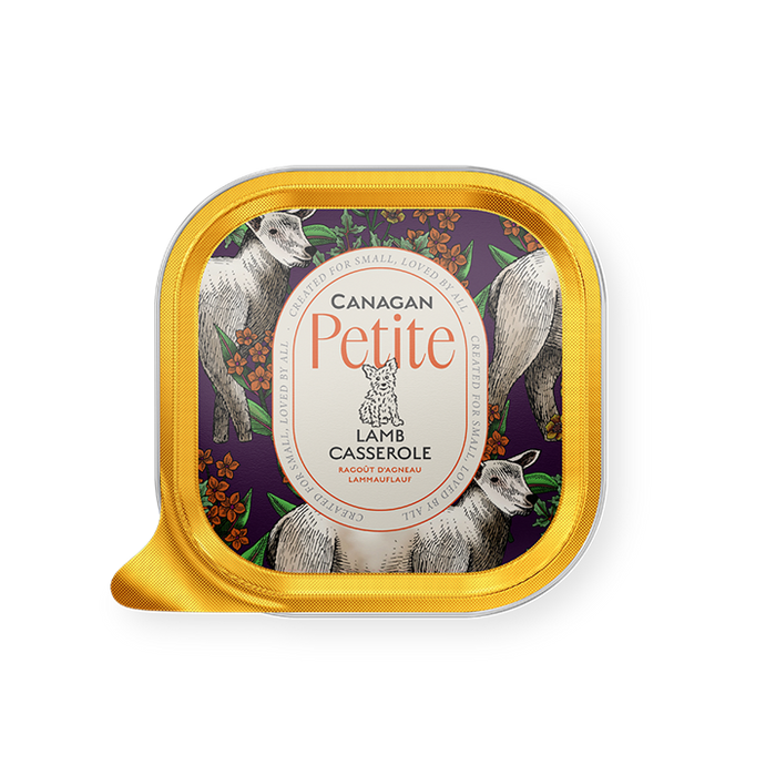 Canagan Petite Lamb Casserole – patê para cães pequenos 100 g – embalagem