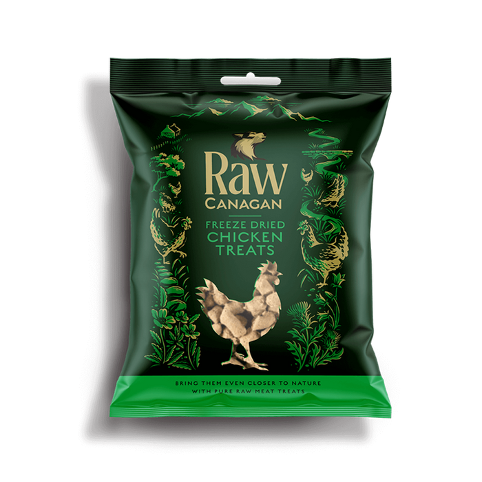 Canagan RAW Chicken Treats – snacks liofilizados para cães 20 g – embalagem