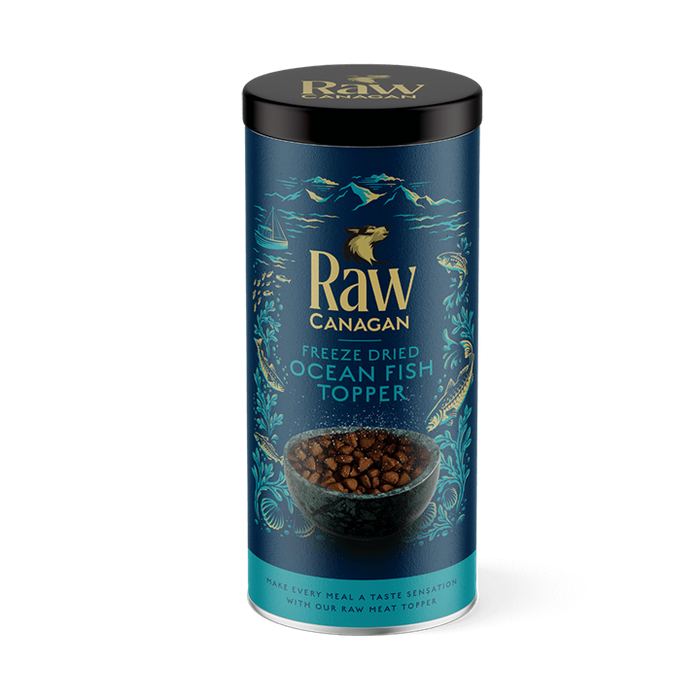 Canagan RAW Fish Topper – topper liofilizado para cães 50 g – embalagem