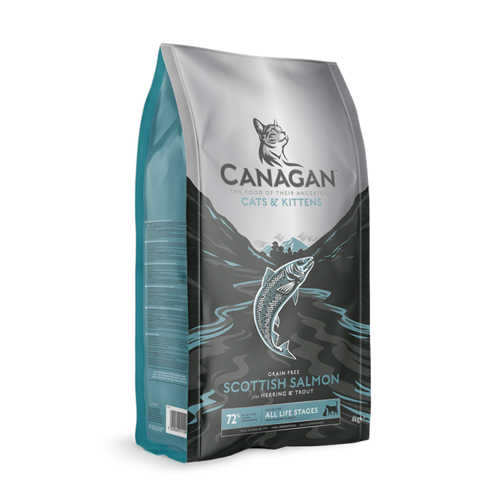 Canagan Scottish Salmon – ração seca para gatos – embalagem