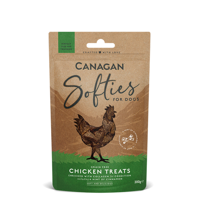 Canagan Softies Chicken – snacks macios para cães 200 g – embalagem