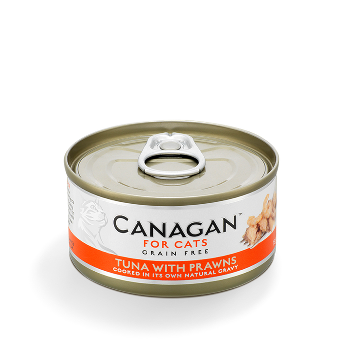 Canagan Tuna with Prawns – lata para gatos 75 g – embalagem