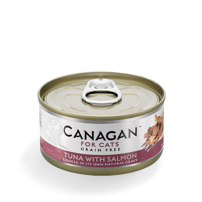 Canagan Tuna with Salmon – lata para gatos 75 g – embalagem