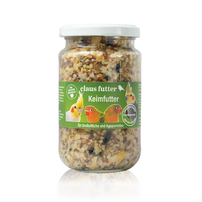 Claus sementes germinadas – para agapornis e caturras, 210 g – embalagem