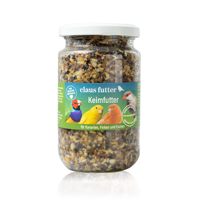 Claus sementes germinadas – para canários e aves exóticas, 210 g – embalagem