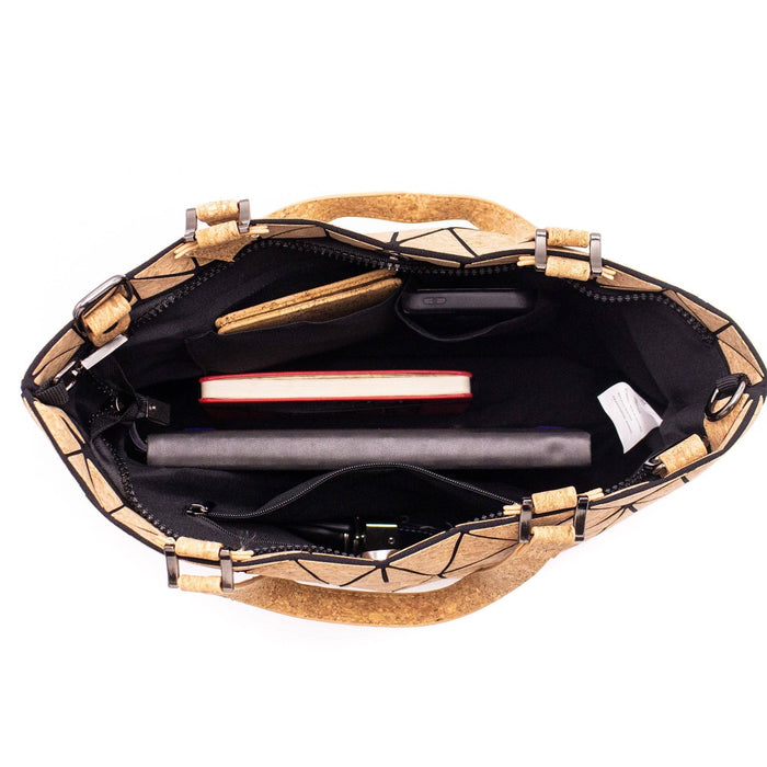 Cross-road, bolsa de cortiça geométrica para mulheres BAG-2207