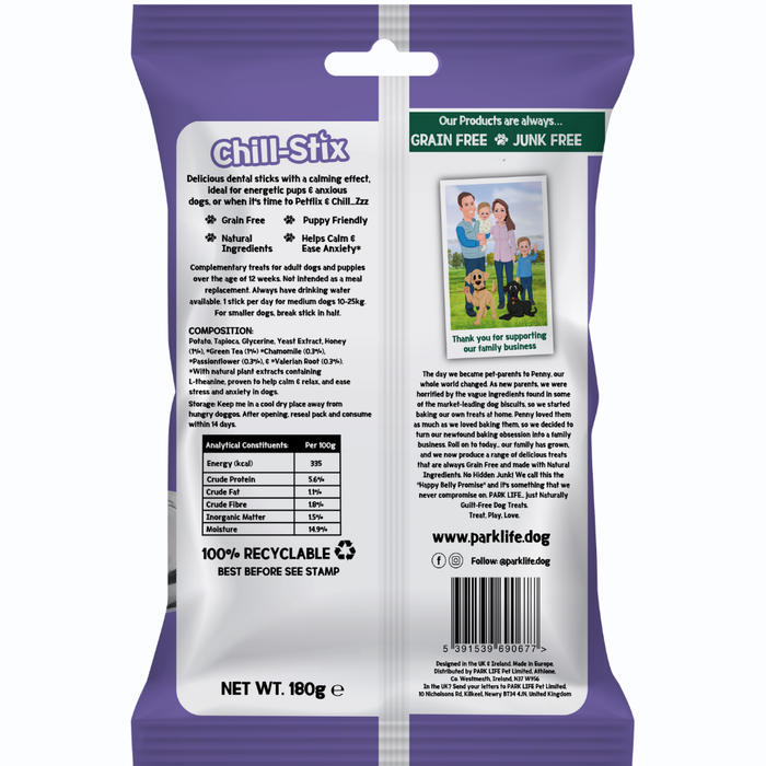 Chill Stix - Palitos Dentais Calmantes de Mel e Camomila