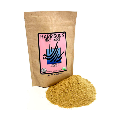Harrison's Juvenile Hand-Feeding Formula – papa biológica para alimentação à mão de crias – embalagem