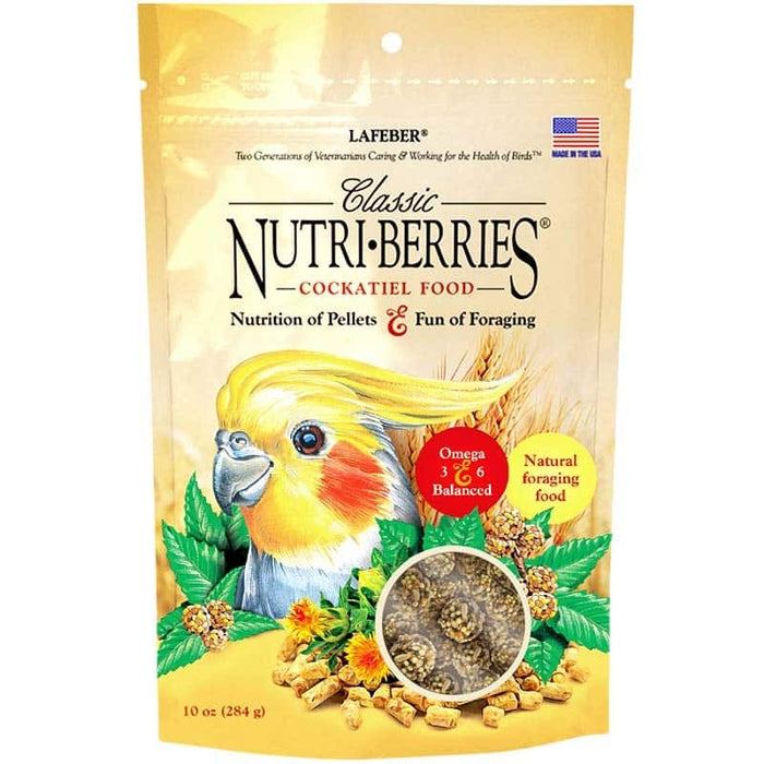 Lafeber Classic Nutri-Berries – alimento completo em bagas para caturras e aves médias, 284 g – embalagem