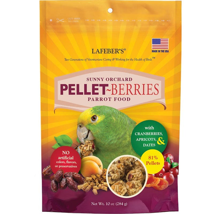 Lafeber Pellet-Berries – bagas de pellets com fruta para papagaios, 284 g – embalagem