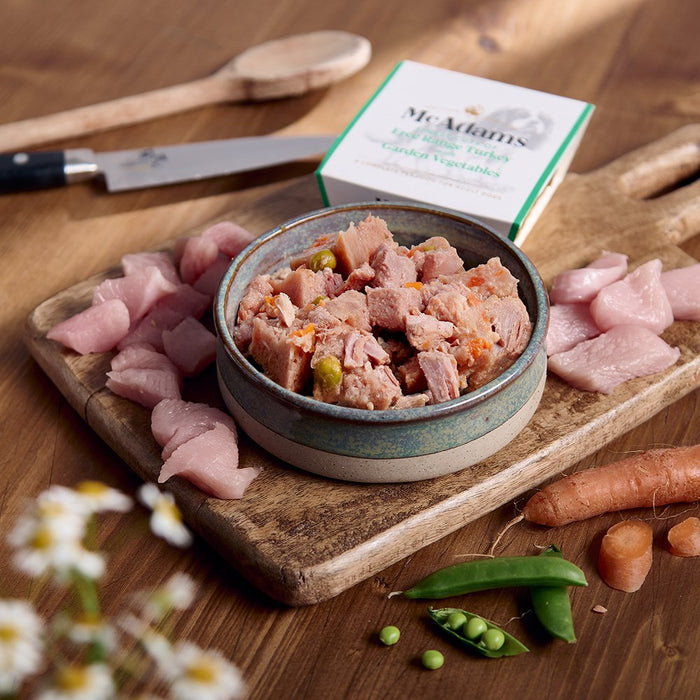 McAdams Peru do campo com legumes da horta – Comida húmida para cães – embalagem