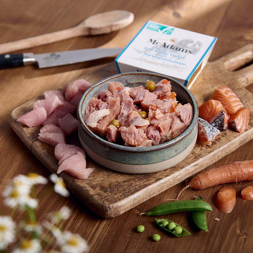 McAdams Peru do campo e salmão norueguês – Comida húmida para cães – embalagem