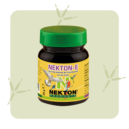 Nekton E – vitamina E para a reprodução, aves e répteis – embalagem