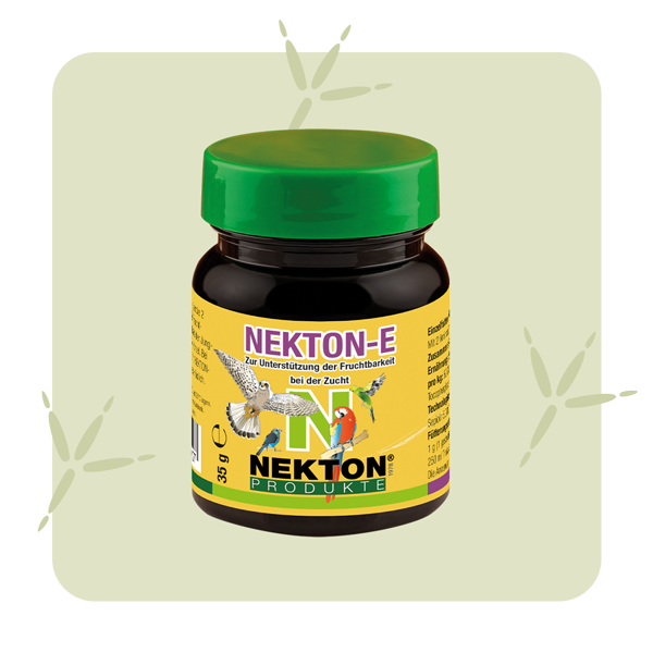 Nekton E – vitamina E para a reprodução, aves e répteis – embalagem