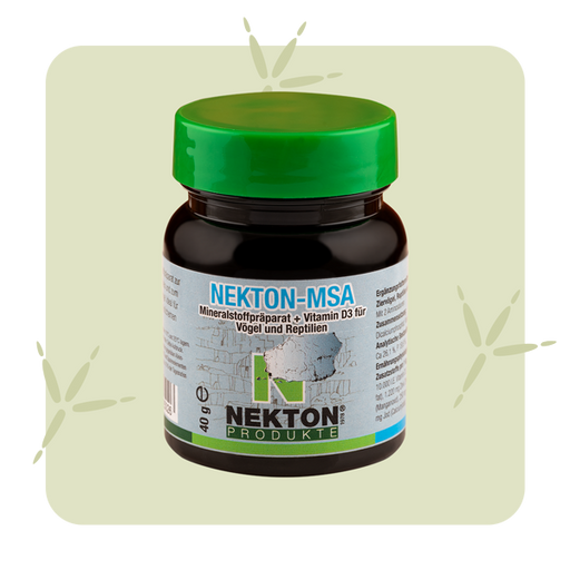 Nekton MSA – composto mineral para aves, répteis e anfíbios – embalagem