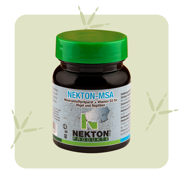 Nekton MSA – composto mineral para aves, répteis e anfíbios – embalagem