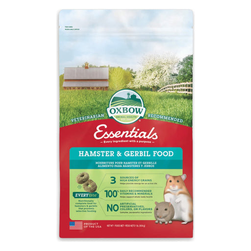Oxbow Essentials Ração para Hamster e Gerbilo 454 g