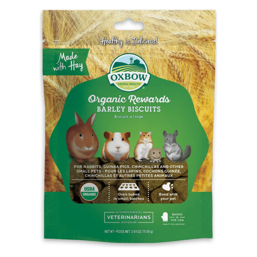Oxbow Organic Rewards Bolachas de Cevada Biológicas 75 g