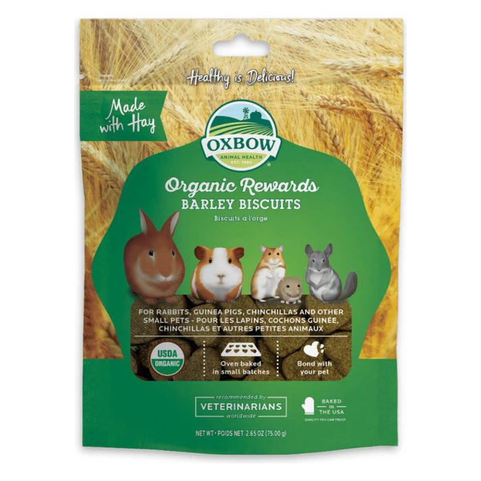 Oxbow Organic Rewards Bolachas de Cevada Biológicas 75 g