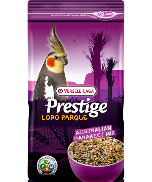 Prestige Premium Loro Parque Australian Parakeet Mix – mistura para periquitos australianos, 1 kg – embalagem