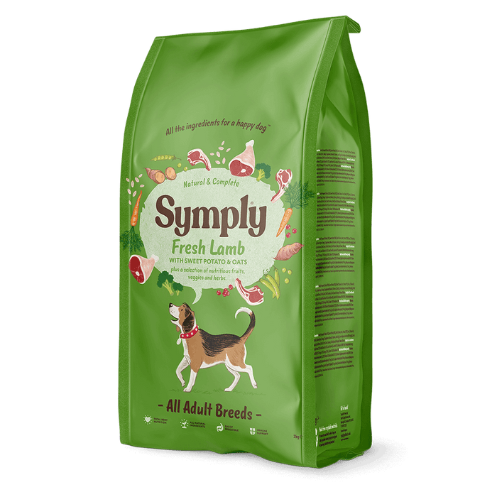Symply Borrego fresco – Ração seca para cães adultos – embalagem