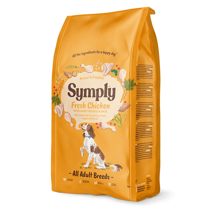 Symply Frango fresco – Ração seca para cães adultos – embalagem