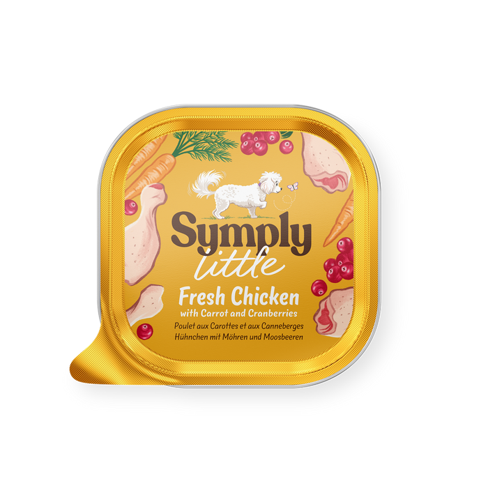 Symply Frango fresco – Patê para cães de raças pequenas – embalagem