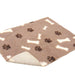 Vetbed Antiderrapante Camel com ossos e pegadas 1×0,75 m