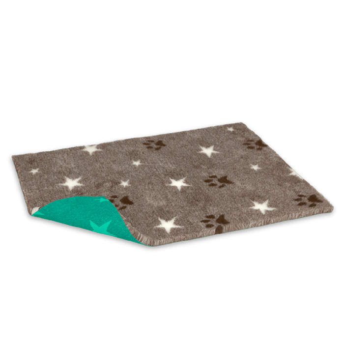 Vetbed Original Chocolate com estrelas e pegadas 1×0,75 m