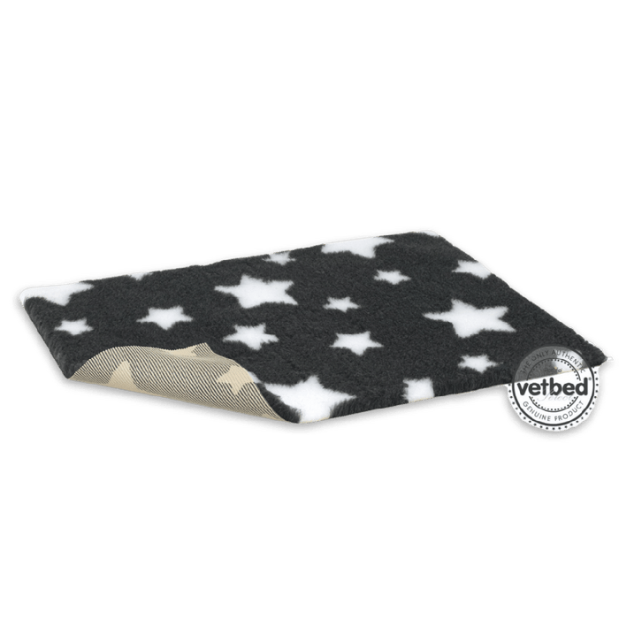 Vetbed Select cama Cinzento escuro com estrelas M 100×75 cm