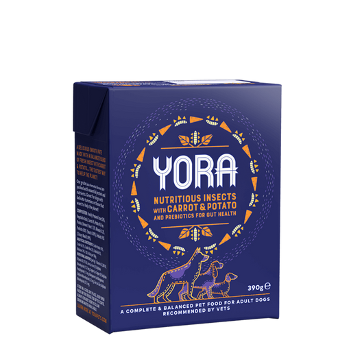 Yora Patê de inseto com cenoura e batata – Patê para cães adultos – embalagem