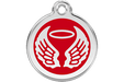 Placas / medalhas de Identificação - ENAMEL Vermelho - PETTER