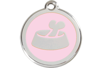 Placas / medalhas de Identificação - ENAMEL rosa claro - PETTER