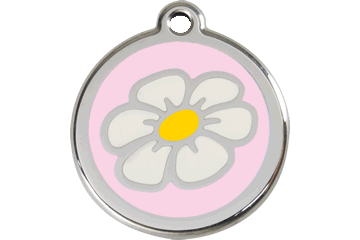 Placas / medalhas de Identificação - ENAMEL rosa claro