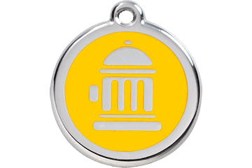 Placas / medalhas de Identificação - ENAMEL Amarelo
