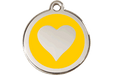 Placas / medalhas de Identificação - ENAMEL Amarelo - PETTER