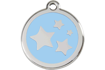 Placas / medalhas de Identificação - ENAMEL Azul claro