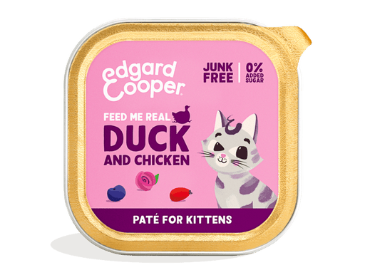 Edgard Cooper Duck & Chicken wet food kitten 85gr - PETTER