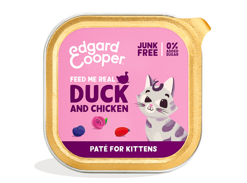 Edgard Cooper Duck & Chicken wet food kitten 85gr - PETTER