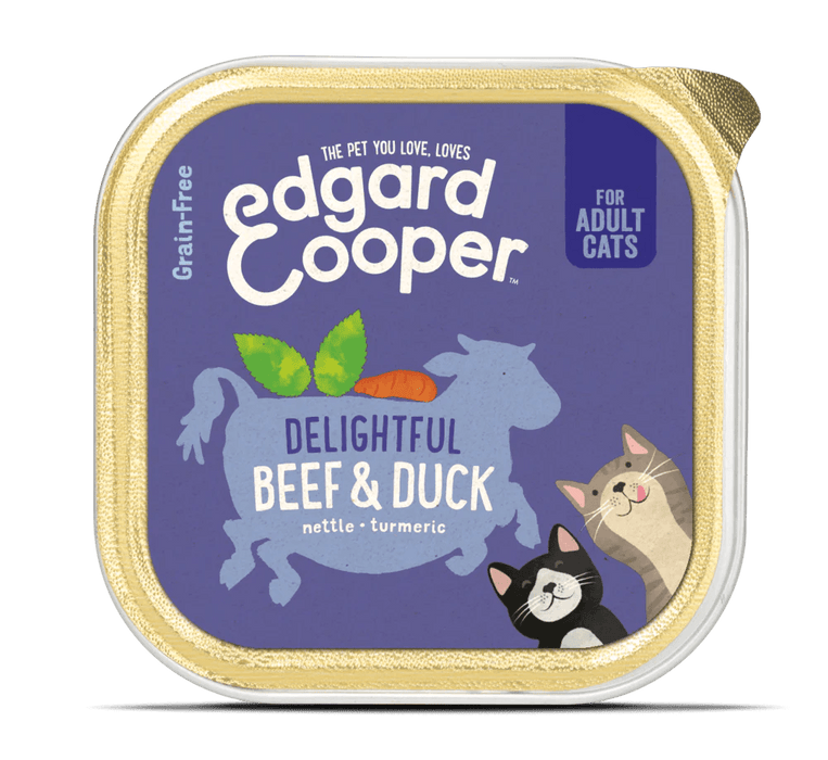 Edgard Cooper Beef & Duck wet food cat 85gr