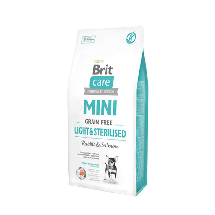 Brit Care Dog Mini Light & Sterilised Grain-free | Rabbit & Salmon - PETTER
