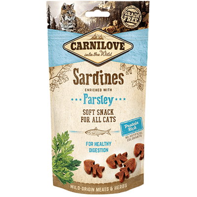 Carnilove sardines & parsley cat snack 50gr - PETTER