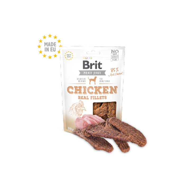 Brit Dog Jerky Snack Chicken Fillets 80 g