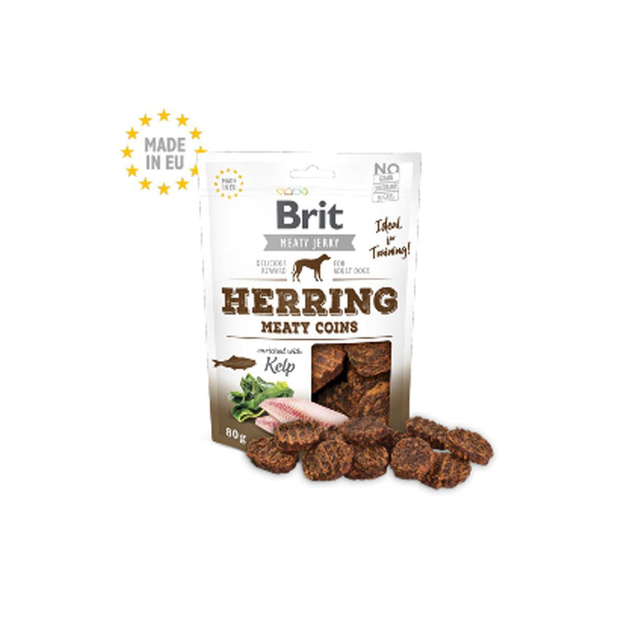 Brit Dog Jerky Snack Herring Meaty coins 80 g - PETTER