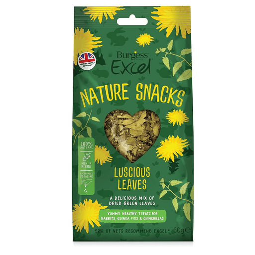 NEW! Burgess Excel Nature Snacks Luscious Leaves - PETTER