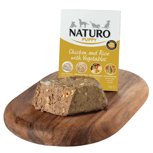 Naturo Puppy Chicken & Rice with vegetables 150gr - PETTER